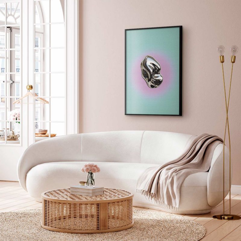 Plakat Artgeist Metaliczna Forma 40x60 cm z ramą czarną 1 szt