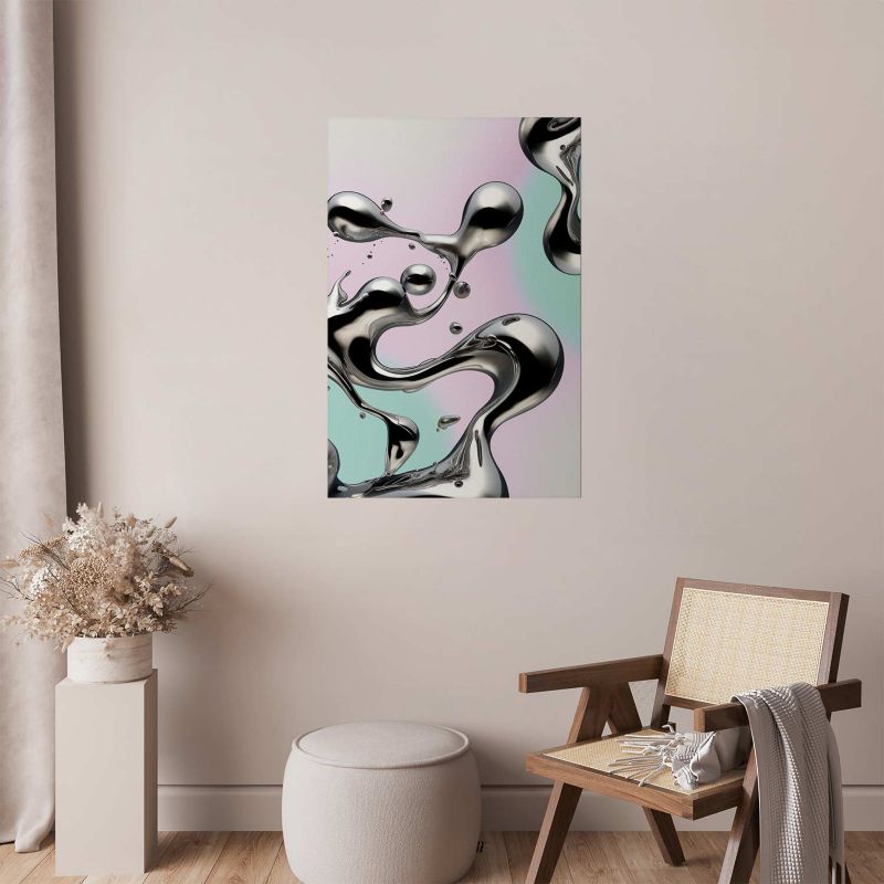 Plakat Artgeist Metaliczne Płynności 29,7x42 cm bez ramy 1 szt