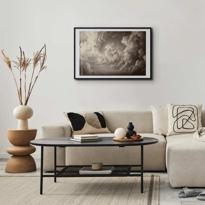 Plakat Artgeist Miękka gra światła 90x60 cm z ramą czarną 1 szt