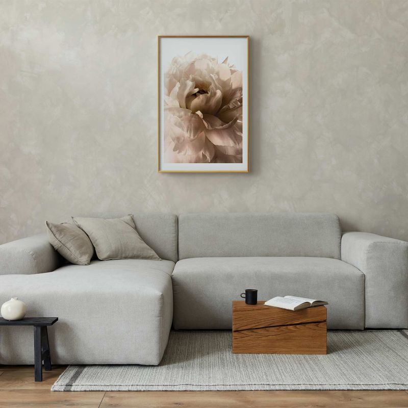 Plakat Artgeist Miękkie płatki 40x60 cm z ramą złotą 1 szt