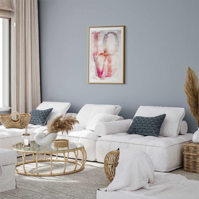 Plakat Artgeist Miłość magnolii 40x60 cm z ramą złotą 1 szt