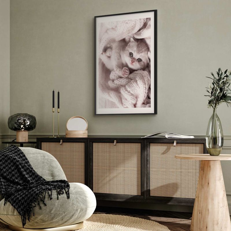 Plakat Artgeist Miłośnik wypoczynku 60x90 cm z ramą czarną 1 szt