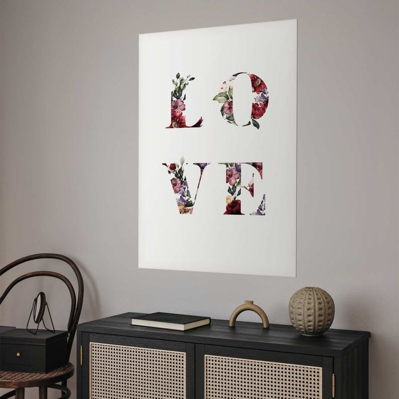 Plakat Artgeist Miłość w kwiatach 21x30 cm bez ramy 1 szt