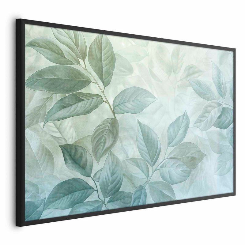 Plakat Artgeist Miętowe liście 30x21 cm z ramą czarną 1 szt