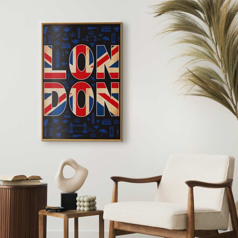 Plakat Artgeist Miasto kultury 40x60 cm z ramą złotą 1 szt