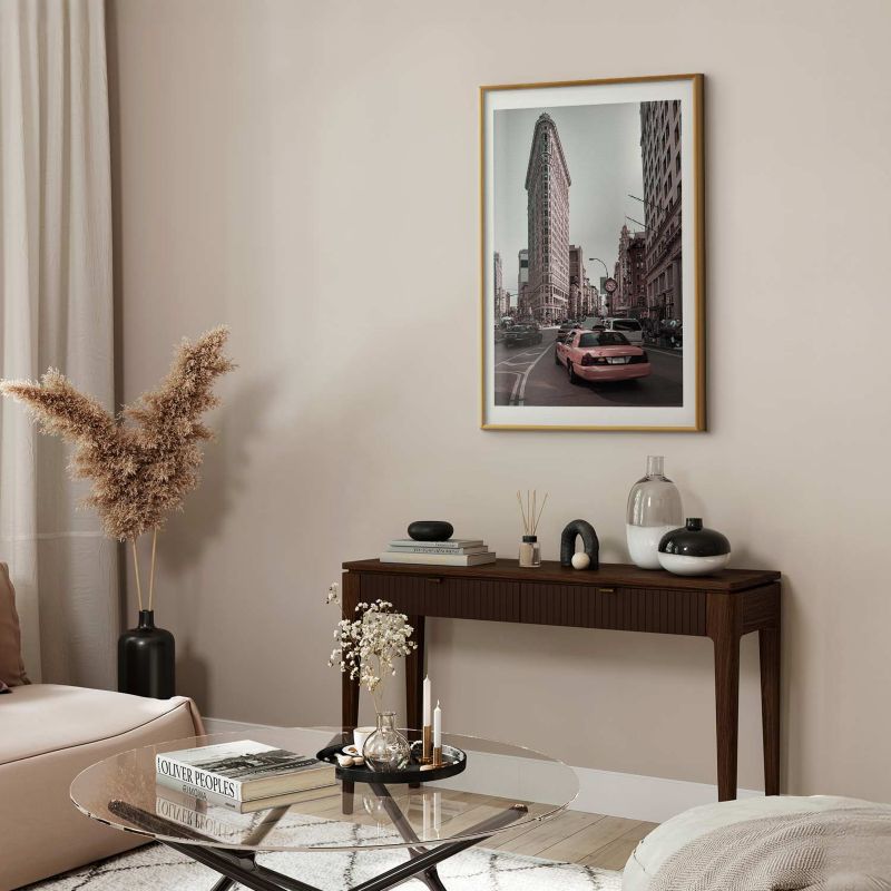 Plakat Artgeist Miejski ruch 40x60 cm z ramą złotą 1 szt