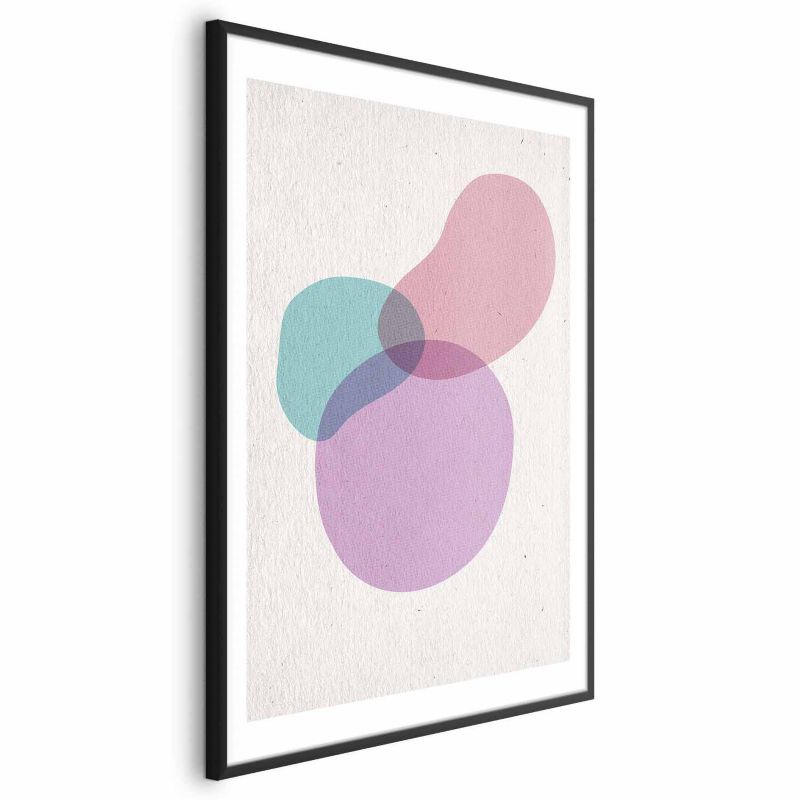 Plakat Artgeist Mieszanka barw 40x60 cm z ramą czarną 1 szt