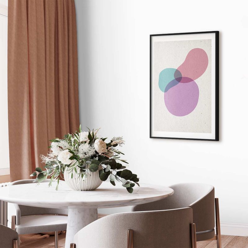 Plakat Artgeist Mieszanka barw 40x60 cm z ramą czarną 1 szt
