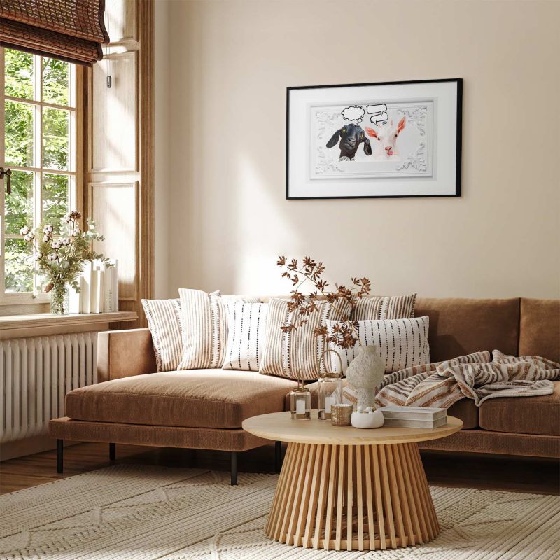 Plakat Artgeist Śmieszne kozy 60x40 cm z ramą czarną 1 szt