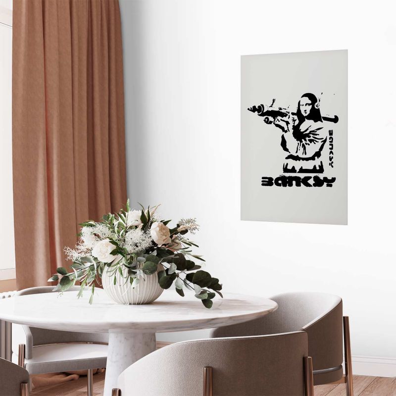 Plakat Artgeist Mona Lisa z bazuką 40x60 cm bez ramy 1 szt