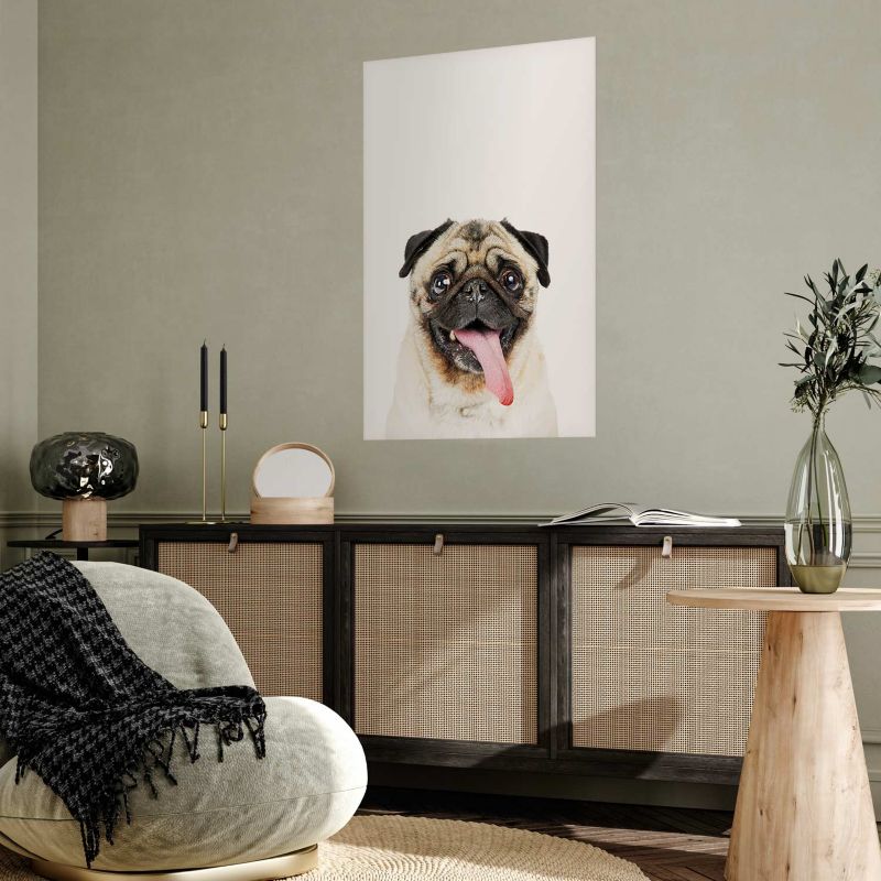 Plakat Artgeist Mops 29,7x42 cm bez ramy 1 szt