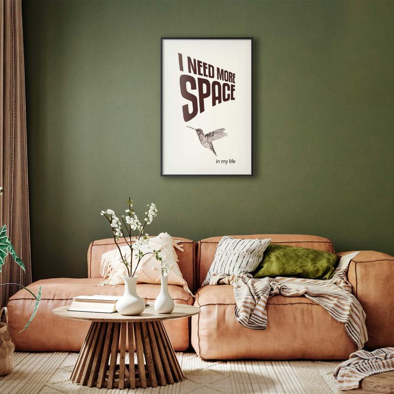 Plakat Artgeist More Space 60x90 cm z ramą czarną 1 szt