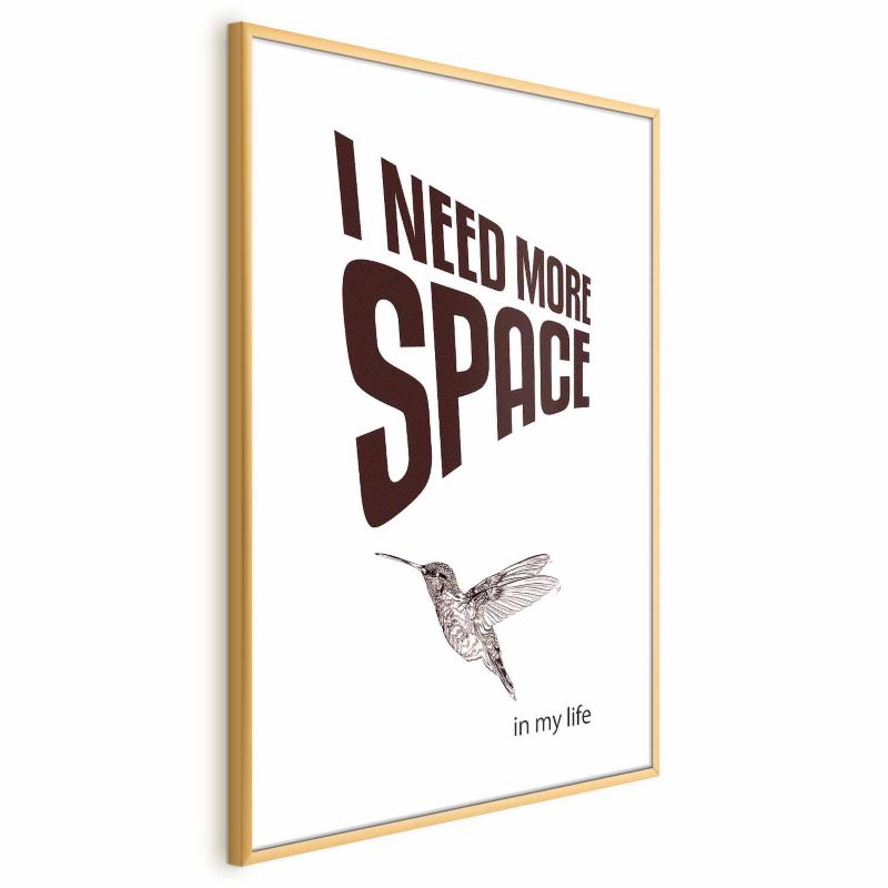 Plakat Artgeist More Space 60x90 cm z ramą złotą 1 szt