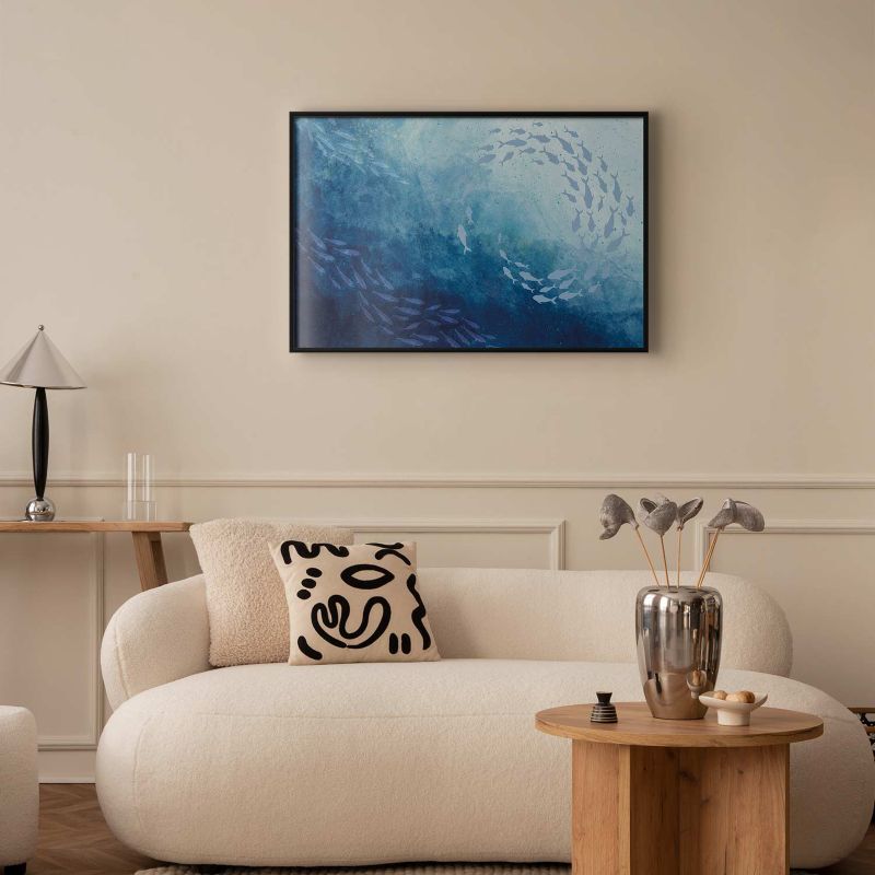 Plakat Artgeist Morska toń 90x60 cm z ramą czarną 1 szt