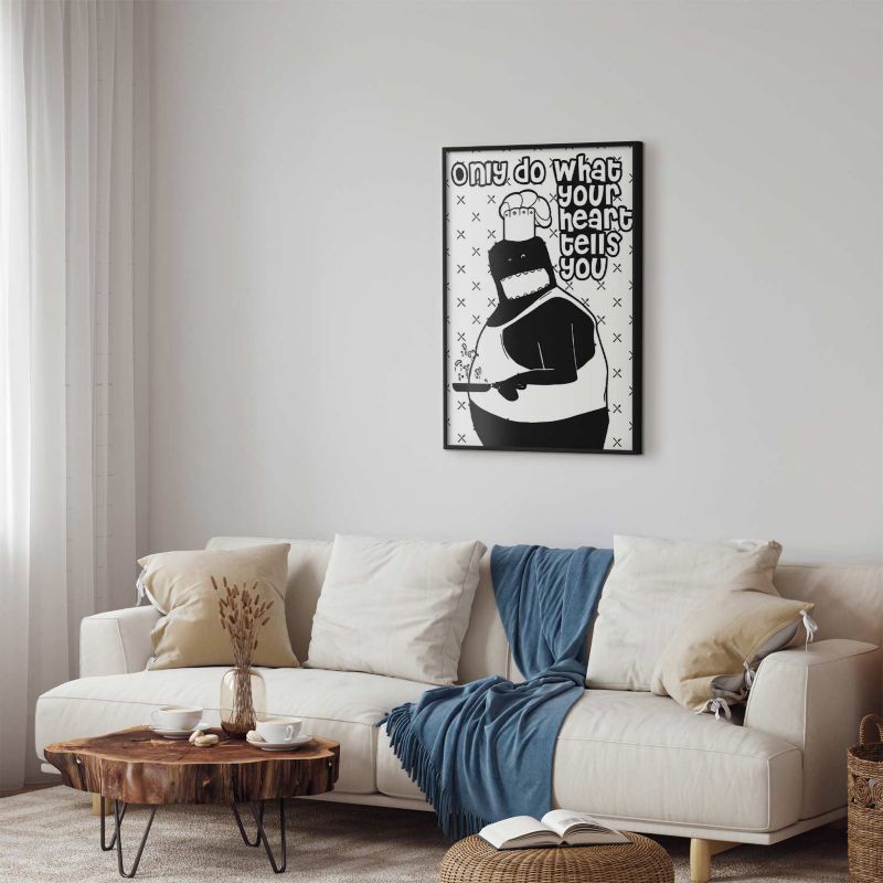 Plakat Artgeist Motto 60x90 cm z ramą czarną 1 szt