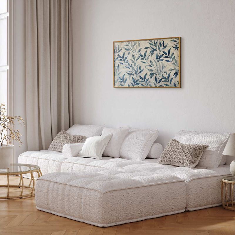 Plakat Artgeist Motyw botaniczny 90x60 cm z ramą złotą 1 szt