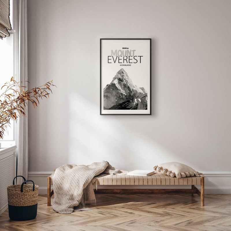 Plakat Artgeist Mount Everest 40x60 cm z ramą czarną 1 szt