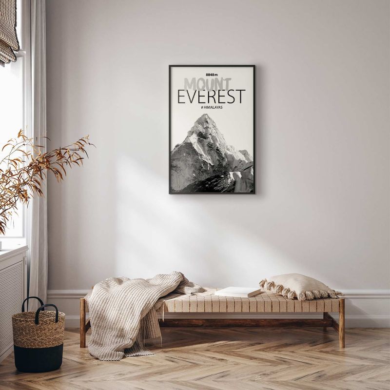 Plakat Artgeist Mount Everest 60x90 cm z ramą czarną 1 szt