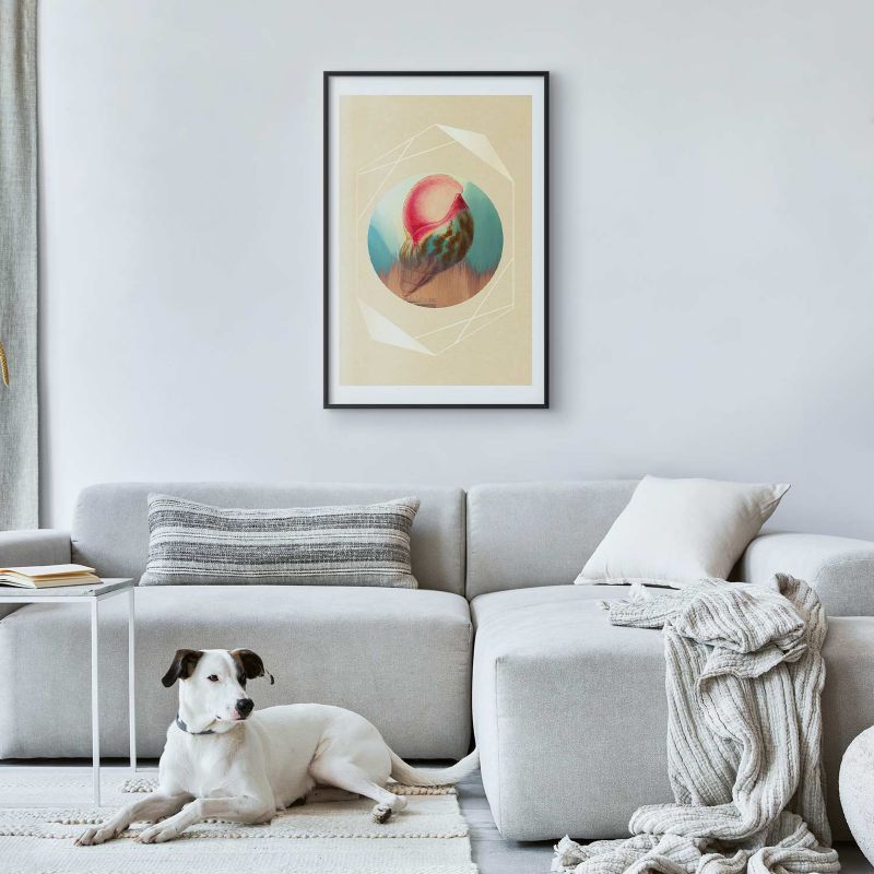 Plakat Artgeist Muszla 29,7x42 cm z ramą czarną 1 szt