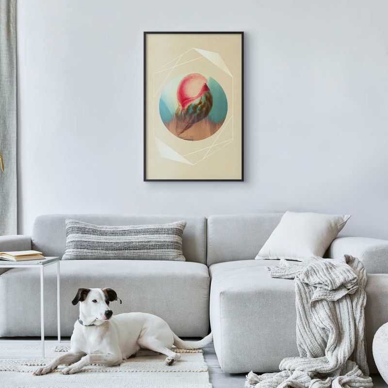 Plakat Artgeist Muszla 40x60 cm z ramą czarną 1 szt