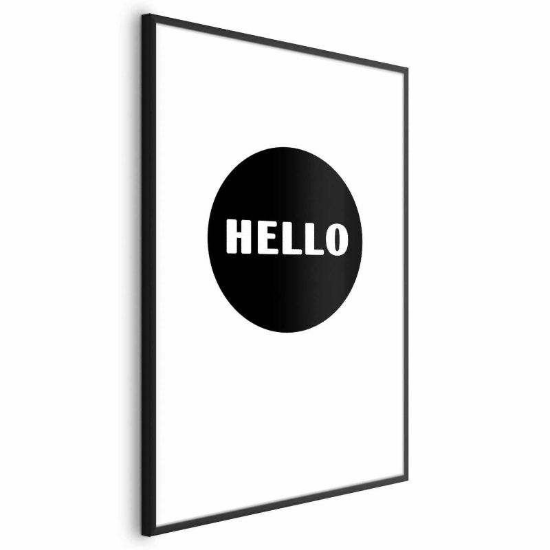 Plakat Artgeist Na dzień dobry 29,7x42 cm z ramą czarną 1 szt