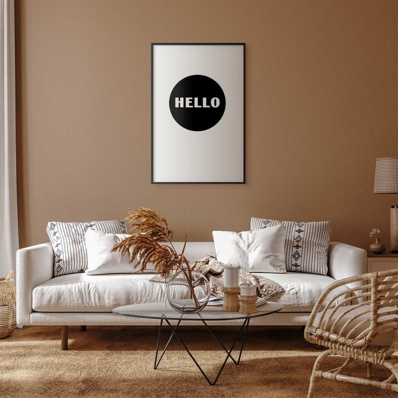 Plakat Artgeist Na dzień dobry 29,7x42 cm z ramą czarną 1 szt
