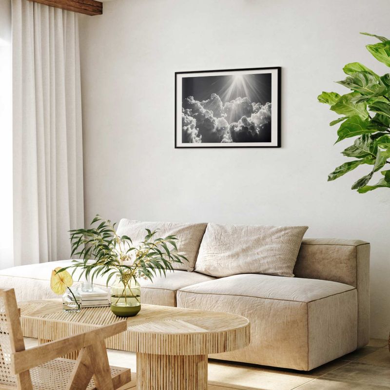 Plakat Artgeist Nadzieja w chmurach 30x21 cm z ramą czarną 1 szt