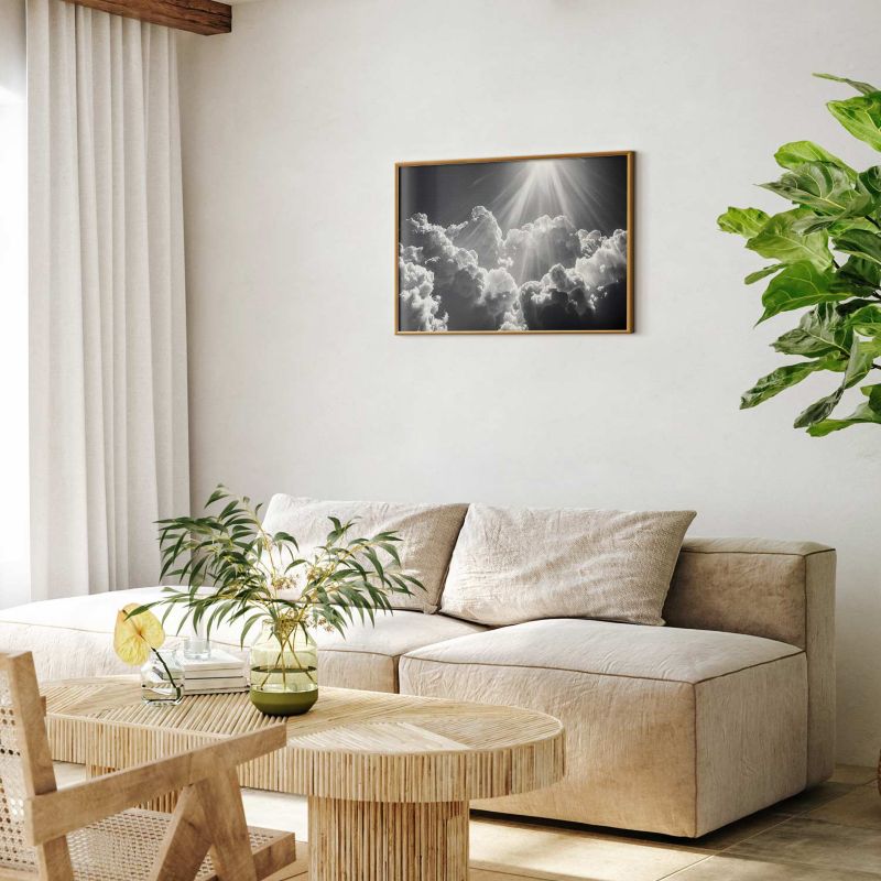 Plakat Artgeist Nadzieja w chmurach 60x40 cm z ramą złotą 1 szt