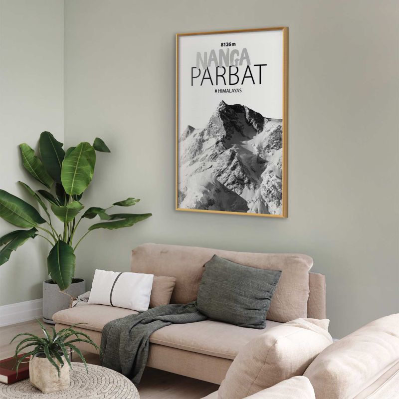 Plakat Artgeist Nanga Parbat 29,7x42 cm z ramą złotą 1 szt
