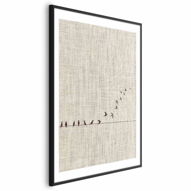 Plakat Artgeist Nauka latania 60x90 cm z ramą czarną 1 szt