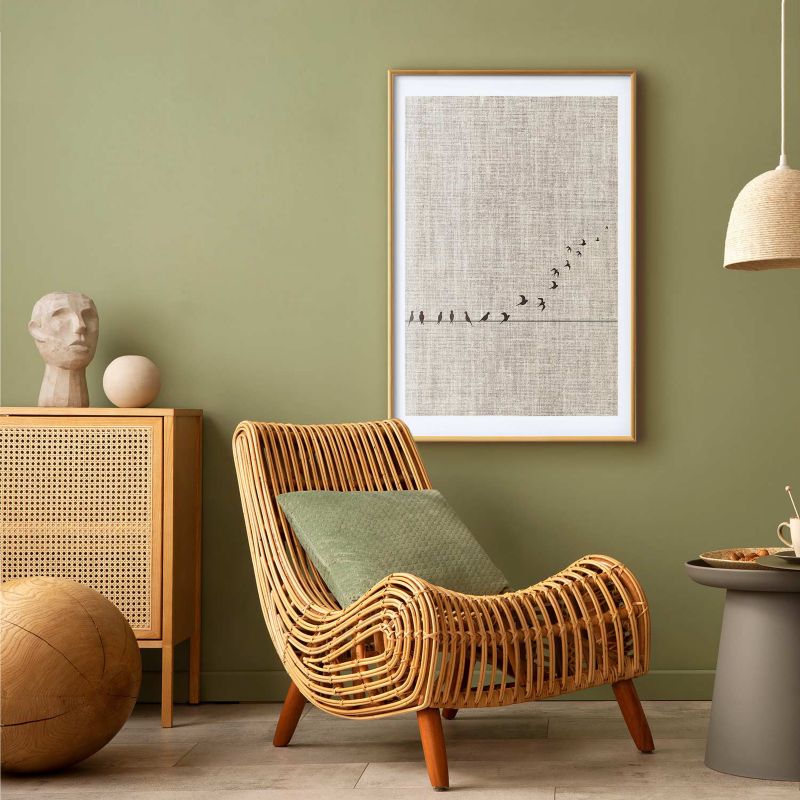 Plakat Artgeist Nauka latania 60x90 cm z ramą złotą 1 szt
