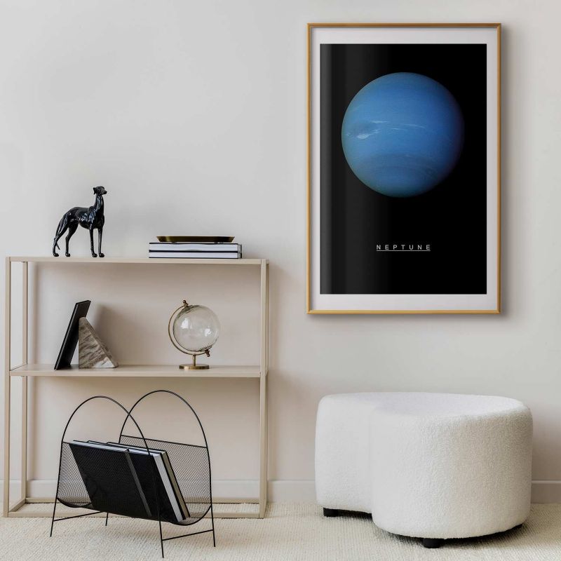 Plakat Artgeist Neptun 60x90 cm z ramą złotą 1 szt