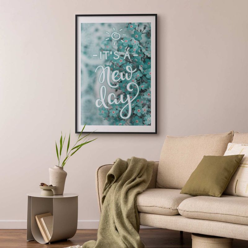 Plakat Artgeist New day 40x60 cm z ramą czarną 1 szt