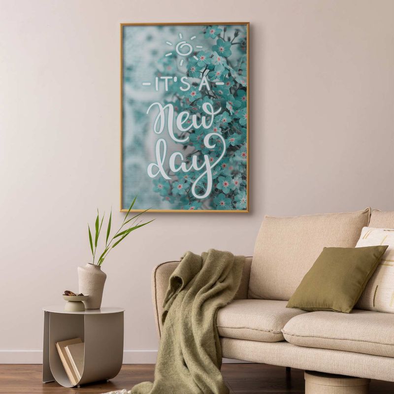 Plakat Artgeist New day 60x90 cm z ramą złotą 1 szt