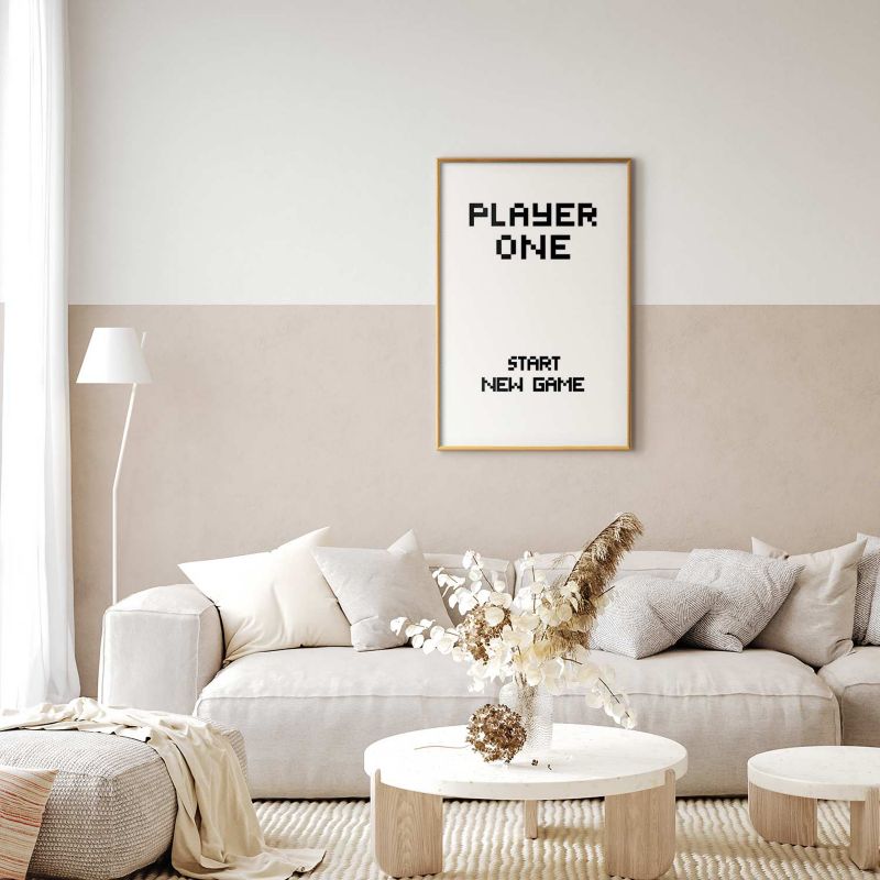 Plakat Artgeist New game 40x60 cm z ramą złotą 1 szt