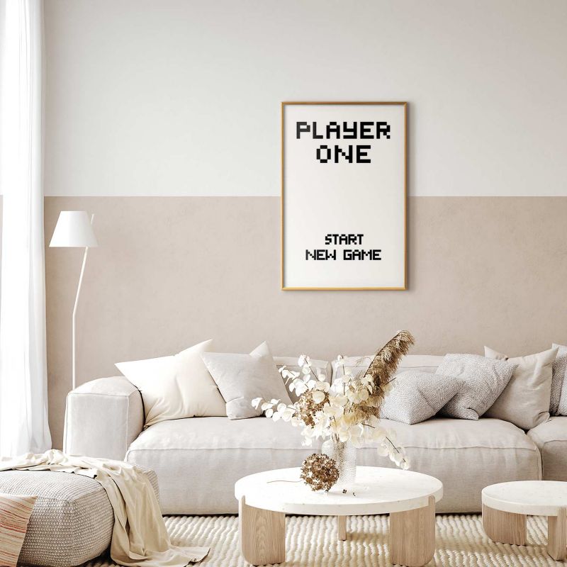 Plakat Artgeist New game 60x90 cm z ramą złotą 1 szt
