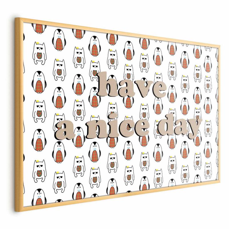 Plakat Artgeist Nice day 42x29,7 cm z ramą złotą 1 szt
