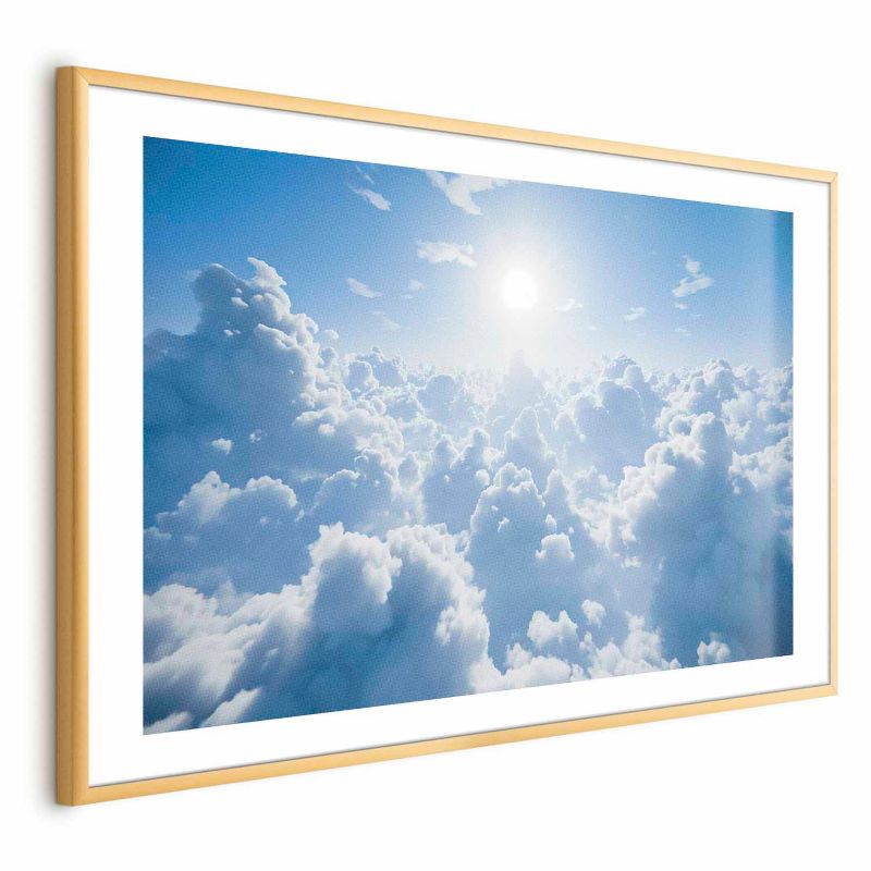 Plakat Artgeist Niebiański spokój 90x60 cm z ramą złotą 1 szt
