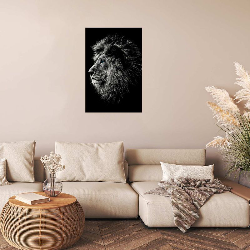 Plakat Artgeist Niebieskooki lew 29,7x42 cm bez ramy 1 szt