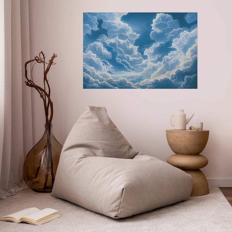 Plakat Artgeist Niebo i puchate chmury 42x29,7 cm bez ramy 1 szt