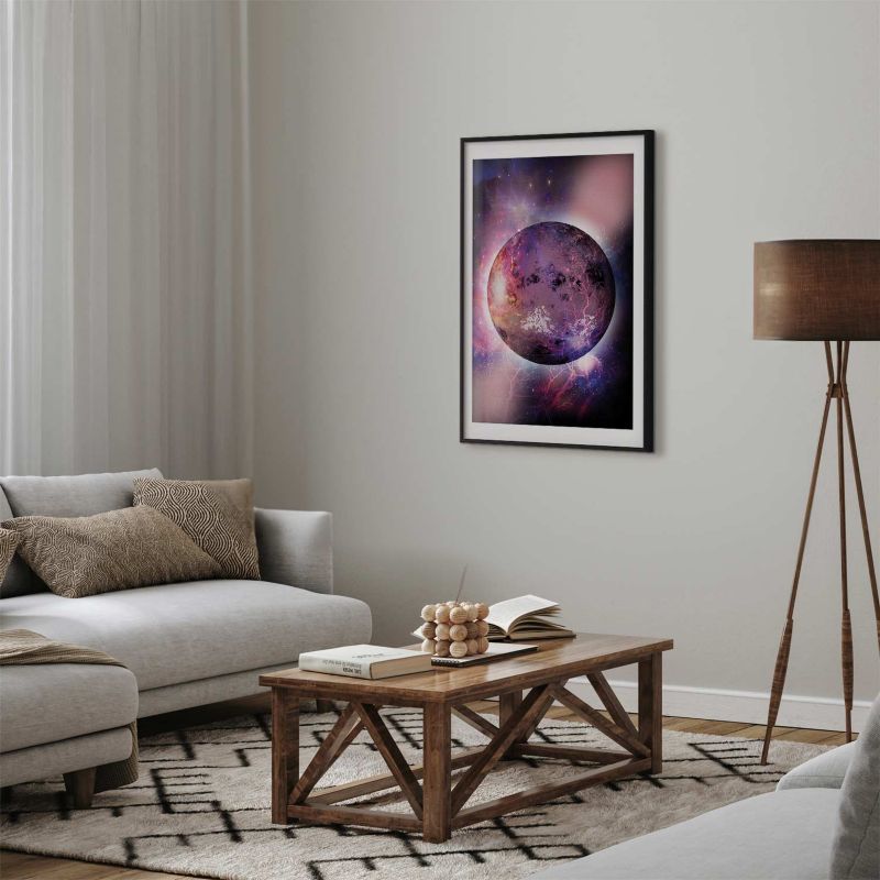 Plakat Artgeist Nieznana planeta 21x30 cm z ramą czarną 1 szt