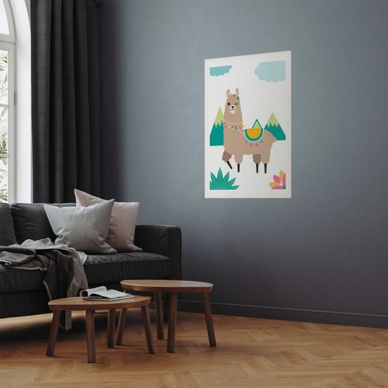 Plakat Artgeist Niezwykła lama 21x30 cm bez ramy 1 szt