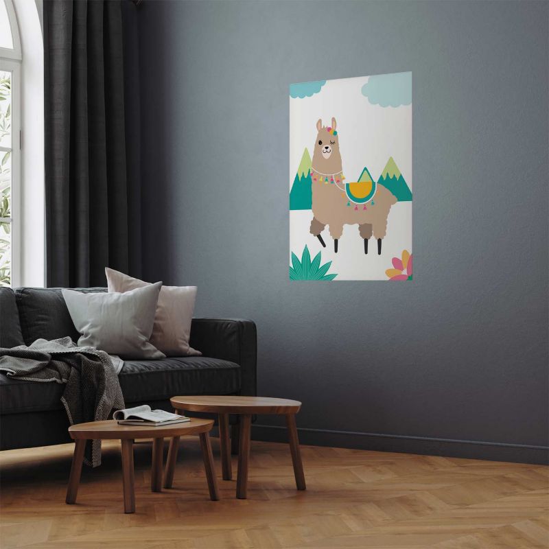 Plakat Artgeist Niezwykła lama 60x90 cm bez ramy 1 szt