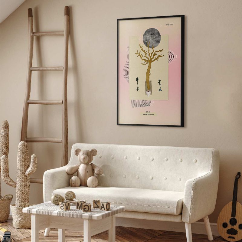 Plakat Artgeist Niezwykła roślina 40x60 cm z ramą czarną 1 szt