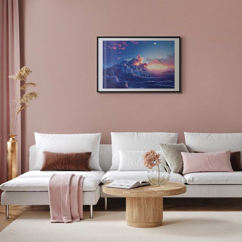 Plakat Artgeist Nocne góry 90x60 cm z ramą czarną 1 szt