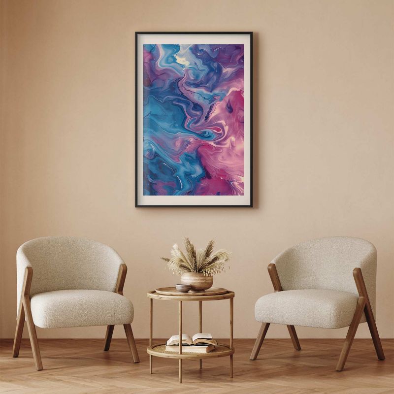 Plakat Artgeist Nocne Przepływy 21x30 cm z ramą czarną 1 szt