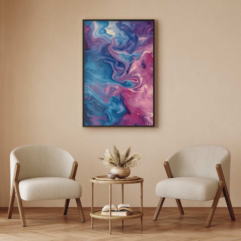 Plakat Artgeist Nocne Przepływy 40x60 cm z ramą czarną 1 szt