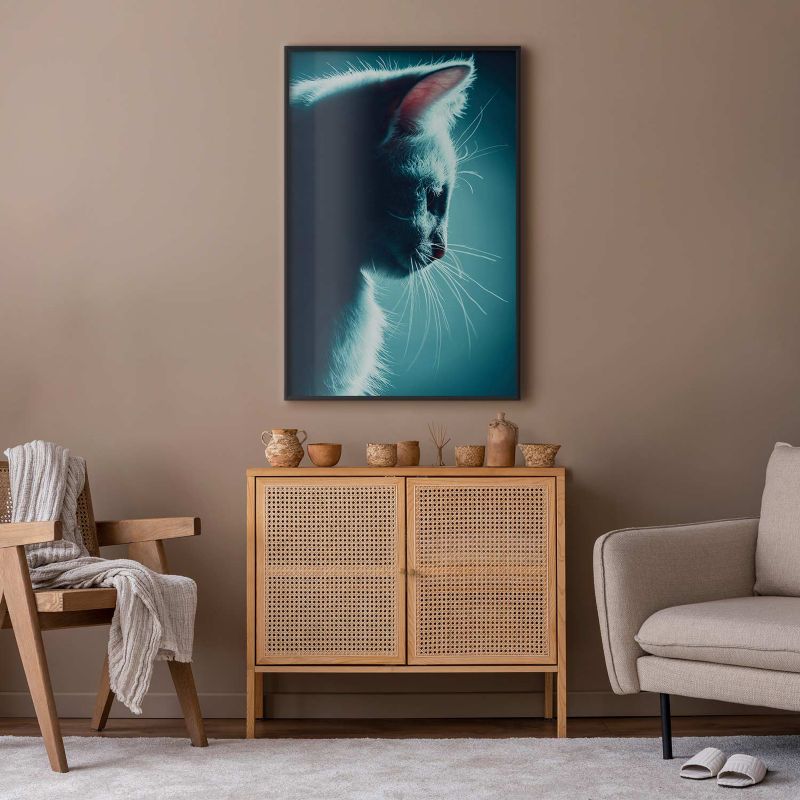 Plakat Artgeist Nocny włóczęga 40x60 cm z ramą czarną 1 szt