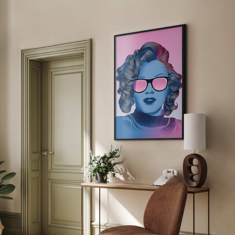 Plakat Artgeist Norma Jeane 29,7x42 cm z ramą czarną 1 szt