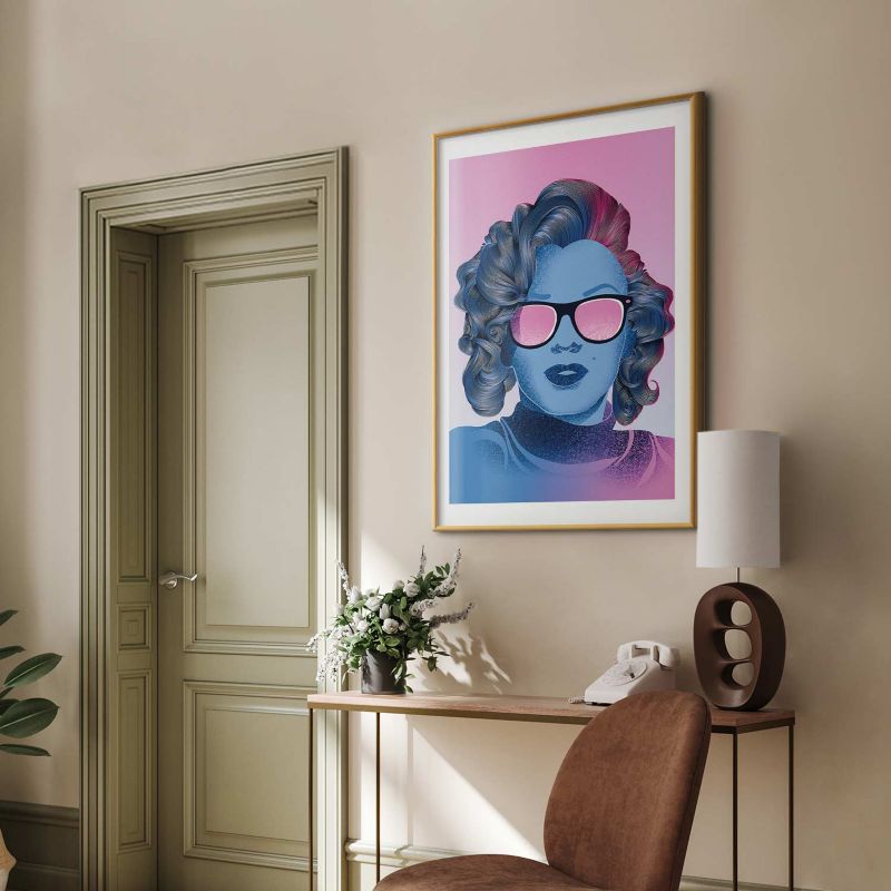 Plakat Artgeist Norma Jeane 29,7x42 cm z ramą złotą 1 szt